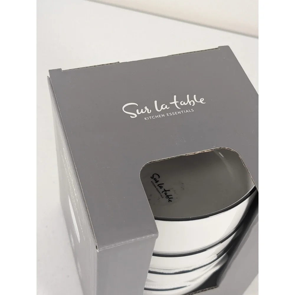 Sur La Table Fine Ceramic Cereal Bowls 4-Pack 5.75